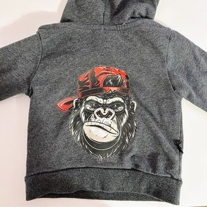 Olive and Scout gorilla hoodie size 12-18M